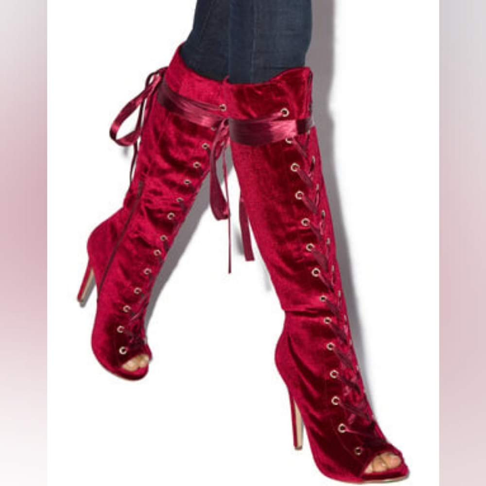 Shoe Dazzle Aurore Heeled Boots.